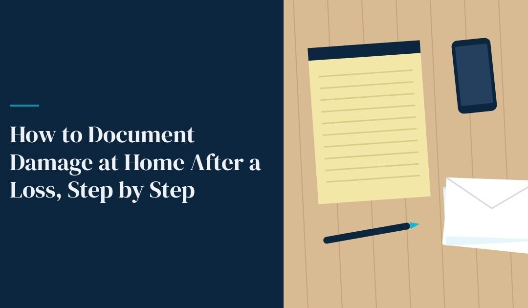 How to Document Damage at Home After a Loss, Step by Step
